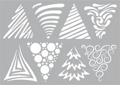 Produktbild von Schablone "Art Christmas Trees", A5