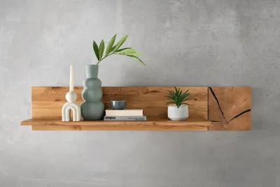 Produktbild von Wandboard 124cm 'Danzig II' Wildeiche massiv