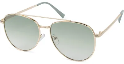Produktbild von styleBREAKER Damen Piloten Sonnenbrille mit Strass Applikation, getönte Polycarbonat Gläser und Metall Gestell 09020119