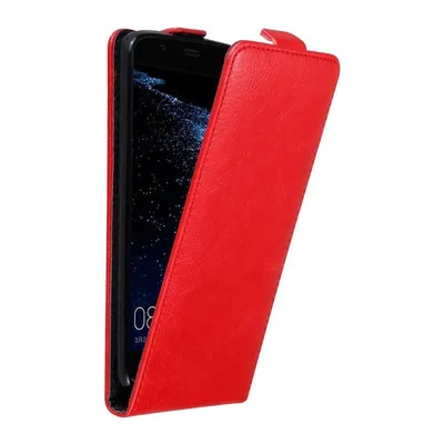 Obrázek produktu pro Cadorabo pouzdro pro Huawei P10 PLUS Protective Cover in Red Flip Case Obal na mobilní telefon