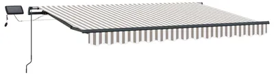 Immagine prodotto di Tenda da sole estensibile vidaXL, grigio chiaro e bianco, 500 x 350 cm