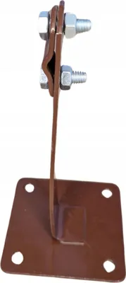 Produktbild von Dachhalterung mit Platte für Draht H -130mm. ZS BRAUN