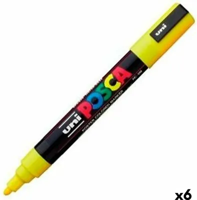 Zdjęcie produktu dla POSCA - POSCA PC5M M. Żółty 1 sztuka | 6 sztuk