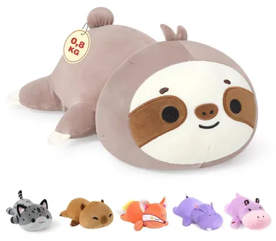 Productafbeelding van Gewichtstouw-knuffel, luiaard, 0,82 kg, 35 cm. Pluchen knuffel, cadeau