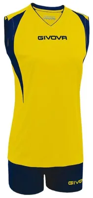 Produktbild von L GIALLO/BLU|Givova Kit Spike Damen Volleyball Trikot-Set 2-teilig KITV07-0704