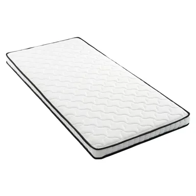 Produktbild von Federkernmatratze, Maße: 90 × 200 cm, Dicke: 10 cm, Härtegrad: H3, mit ergonomischen Modulen und Entlastung der Lendenwirbelsäule; gerollte Matratze