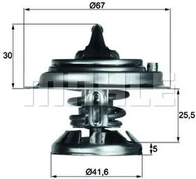 Produktbild von MAHLE Thermostat Kühlmittel 85°C passend für MERCEDES-BENZ 190 (W201) Stufenheck (W124) C-Klasse Limousine (W202) E-Klasse Limousine (W210)