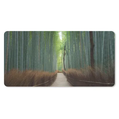 Produktbild von MuchoWow® Mauspad Mousepad Bambus - Weg - Wald 60x30 cm - Mousepads - Maus Mat - Pad - Mausunterlage - Nachhaltig