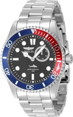 Imagen del producto de Reloj Invicta Pro Diver 49274 para hombre - Movimiento de cuarzo - Acero inoxidable con esfera negra - 43 mm