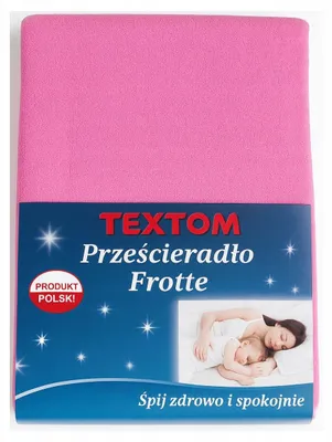Image de Textom Drap Literie Premium 180x200 Rose Épais