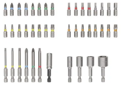 Produktbild von Extra Hard Schrauberbit-Set, Aufsteller, 43-tlg.