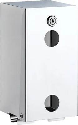Image de Distributeur de papier toilette Delabie pour 2 rouleaux, inox. 1.4301 hgl.pol.