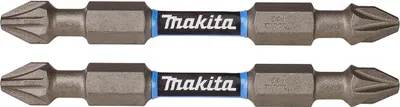 Produktbild von Makita® Zubehör Bits Torsion Doppel PZ2 - 65 mm E-06292 - 2er Pack