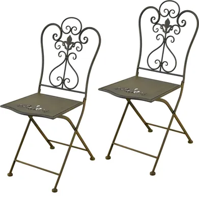 Produktbild von Gartenstuhl 2er Set Lily Braun
