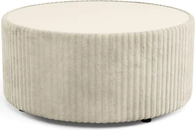 Produktbild von Gepolsterter runder Couchtisch WINDSOR 2 - ecru 1