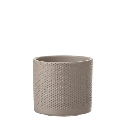 Produktbild von Era topf Rund h.grau relief - h13xd15cm