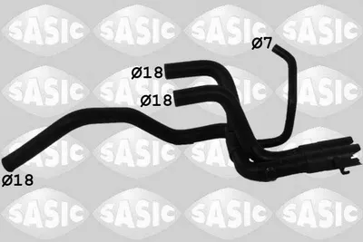 Produktbild von SASIC Kühlerschlauch Wasserschlauch für RENAULT LAGUNA I (B56, 556) 3404155