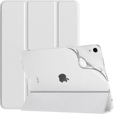 Immagine prodotto di Custodia protettiva per iPad Air da 11 pollici (M3/M2) 2025/2024, iPad Air 5/4 2022/2020 da 10,9", sottile, traslucida, bianco opaco