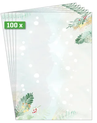Obrázek produktu pro SIGEL DP481 SIGEL Weihnachtsbriefpapier Christmas Forest Motiv DIN A4 90 g/qm 100 Blatt