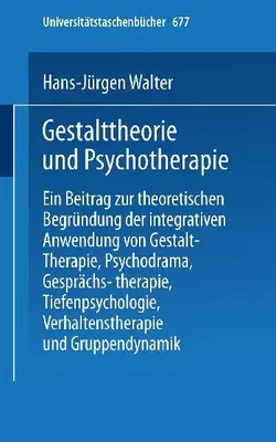 Produktbild von Gestalttheorie und Psychotherapie