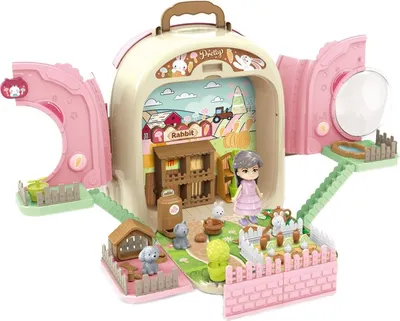Immagine prodotto di WOOPIE Coniglio nello zaino 3in1 Casetta da giardino in fattoria