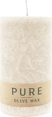 Produktbild von 100% PURE, OLIVE WAX, vegane Stumpenkerze, Sahara, WENZEL, 130/70 mm, Brenndauer ca. 59h