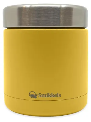 Produktbild von Smikkels - Thermos Lunchbox Kinder gelb - Edelstahl Food Jar 350ml
