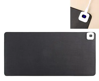 Immagine prodotto di Tappetino per mouse riscaldato con 6 livelli di temperatura e timer, colore nero, dimensioni 52x26 cm