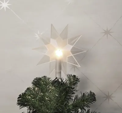 Produktbild von Best Season Baumspitze "Top Star Clear" beleuchtet Material: Kunststoff, Farbe transparent, 089-96