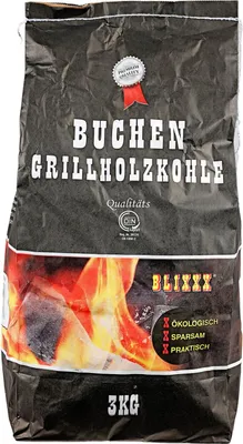 Image de Charbon de bois pour barbecue 2x 3kg Qualité charbon de bois Premium Charbon de bois pour barbecue Allemagne