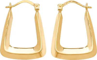 Image de Boucles d'Oreilles Créoles Femme Or 375/1000 - 21mm*18mm; TRS26382
