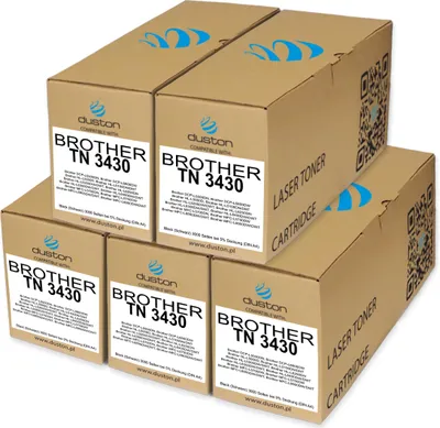 Produktbild von 5x TN3430, TN-3430 Toner Druckertoner Patrone Schwarz kompatibel mit Brother DCP-L5500 L6600 HL-L5000 L5100 L5200 L6250 L6300 L6400 MFC-L5700 L5750 L6800 L6900