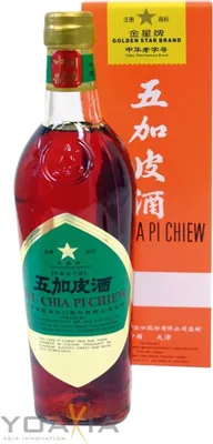 Produktbild von WU CHIA PI CHIEW 500ml Spirituose mit Kräuterauszügen 54% vol. GOLDEN STAR Brand