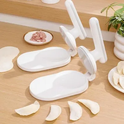 Produktbild von Teigtaschenformer in Standardgröße, manuelle Presse für Teigtaschen, Küchenhelfer für Knödel, Wontons, Pizza und Gebäck