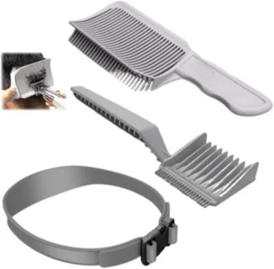 Produktbild von Haarpflege-Set für Männer, 3-teiliges Set mit Federkamm, Haarbürste und Silikon-Haarband