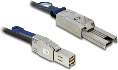 Zdjęcie produktu dla DeLOCK 2m, Mini SAS HD SFF-8644 - Mini SAS SFF-8088, 2 m, Mini SAS HD SFF-8644, Mini SAS SFF-8088, Męska/Męska, Czarny