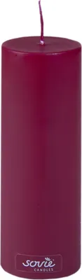 Produktbild von Sovie CANDLES Stumpenkerze in Bordeaux Ø 50 mm x H 150 mm, Brenndauer ca. 42 St. - 1 Stück