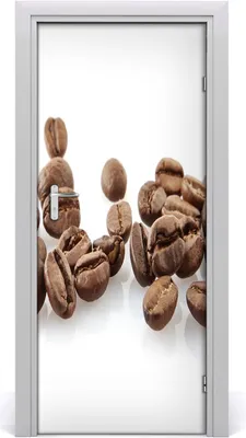Produktbild von Tulup Türaufkleber 85x205 cm Dekorative Aufkleber Selbstklebend Wasserdichte Tapete Abnehmbar Schlafzimmer Wohnzimmer Wohnkultur - Kaffeebohnen