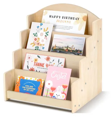 Productafbeelding van Omgoods - Houten Kaartstandaard voor Postcards en Groeten