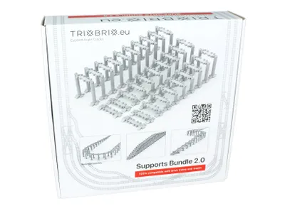 Produktbild von Trixbrix Supports Bundle 2.0 – kompatibel mit City Train Gleisen 60197 60198 10277 60205 60238