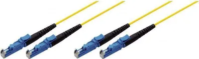 Produktbild von Tecline 39980001 Glasfaserkabel 2 m 2x E-2000 OS2 Gelb (39980001)