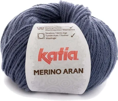 Zdjęcie produktu dla Katia Merino Aran 58 Medium Blue Przędza dziewiarska