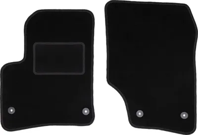 Immagine prodotto di Wielganizator tappetini auto velours anteriori adatto per Volkswagen Touareg I (2002-2010, SUV) neri, set 2 pz, con fissaggi