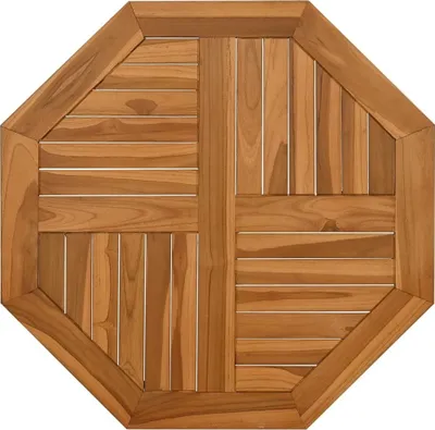 Obrázek produktu pro Stolní deska 70 x 70 x 2,5 cm osmihranná masivní teakové dřevo