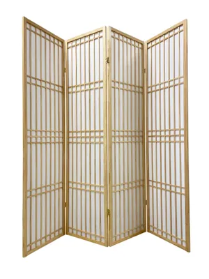 Immagine prodotto di Fine Asianliving Paravento Divisorio giapponese Shoji L180xH180 cm Divisorio naturale - Tokyo