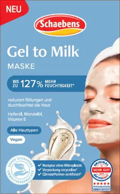 Obrázok produktu pre Schaebens Gélová maska na mlieko, 2 x 5 ml
