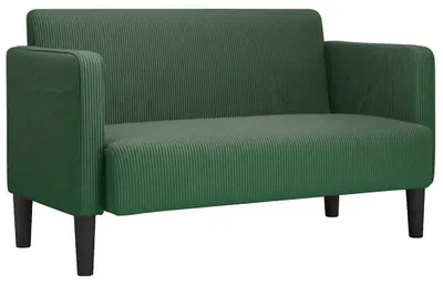 Produktbild von vidaXL Zweisitzer-Sofa Dunkelgrün 109 cm Cordstoff