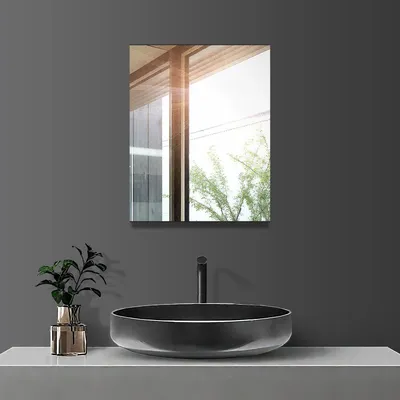 Immagine prodotto di Specchio da parete autoadesivo - 40 x 50 cm - Senza cornice