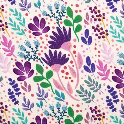 Produktbild von Viskose Stoff We In Full Bloom natur bunt Swafing 1,50m