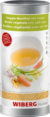 Produktbild von Wiberg Veggie Bouillon mit Ursalz ganz pflanzlich Packung 1200g